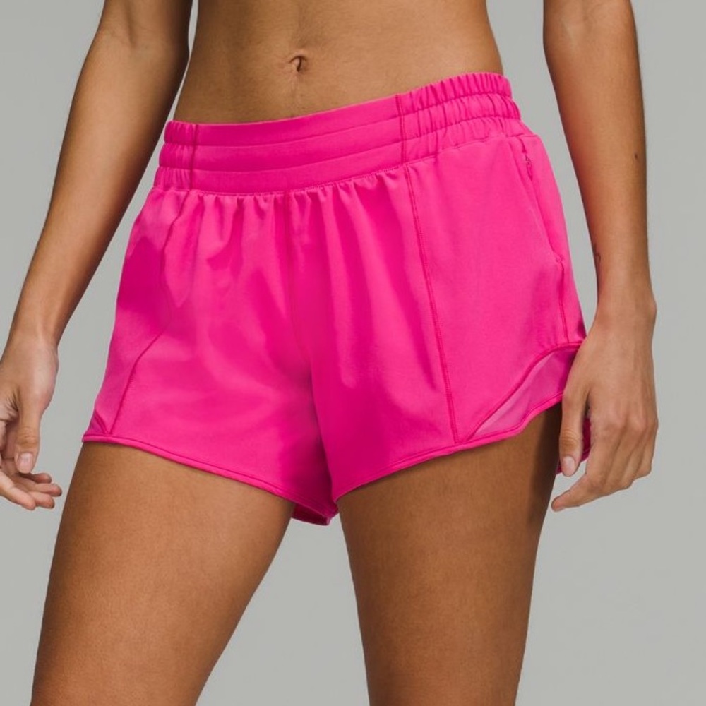 Lululemon hotty hot shorts 4” sonic pink